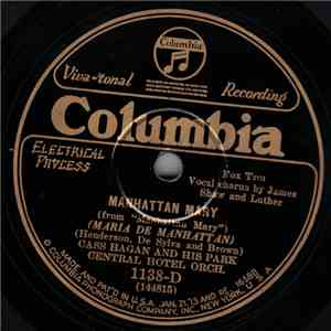 Cass Hagan And His Park Central Hotel Orch. - Manhattan Mary / Broadway download free